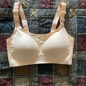 Nursing Bra Small Beige Wireless Zomee